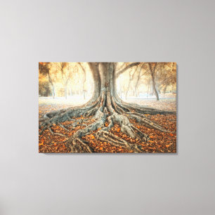 Ancient Tree Roots Canvas Print