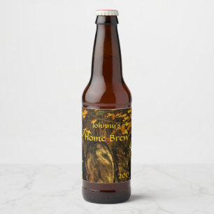Ancient Tree with Autumn Foliage Beer Label
