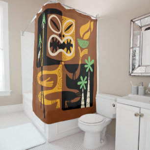 Ancient Tribal Rituals: Man with Fire and Spears