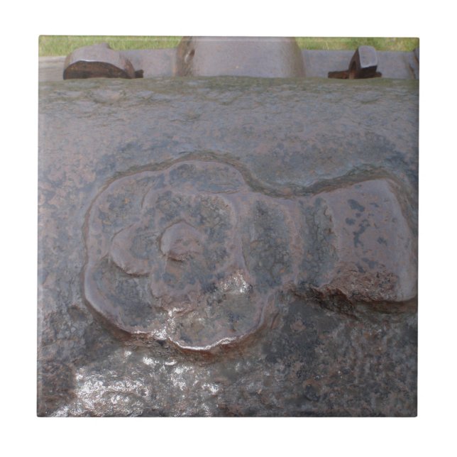 Ancient Tudor Rose Tile (Front)