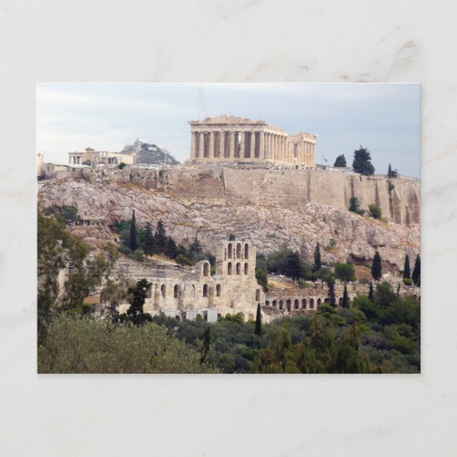 ancient view acropolis postcard (Front)