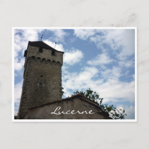 ancient walls lucerne postcard