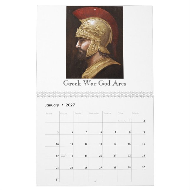 Ancient Warriors Calendar (Jan 2027)