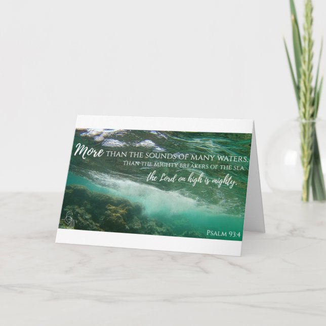 Ancient Waters Card Psalm 93:4 (Front)