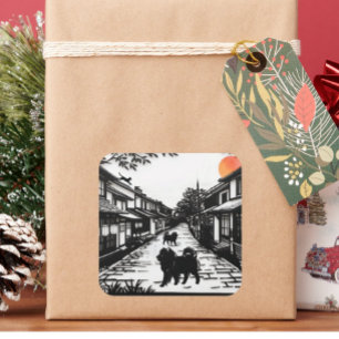 ANCIENT WHISPERS  Chow  Square Sticker