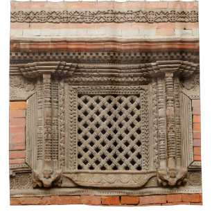 Ancient window in Nasal Chowk Courtyard of Hanuman