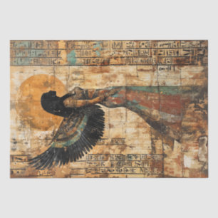 Ancient Winged Egyptian Goddess Tissue Paper