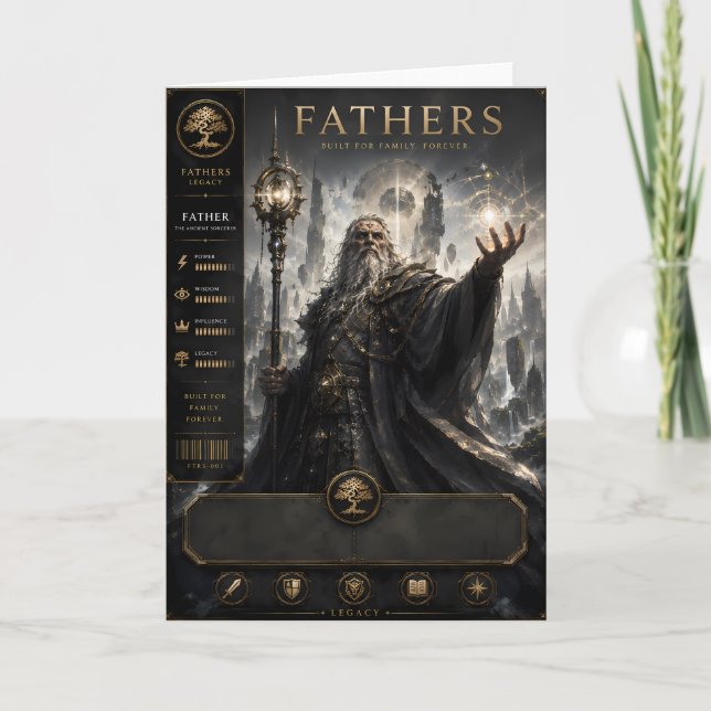 Ancient Wizard Father Card (Front)