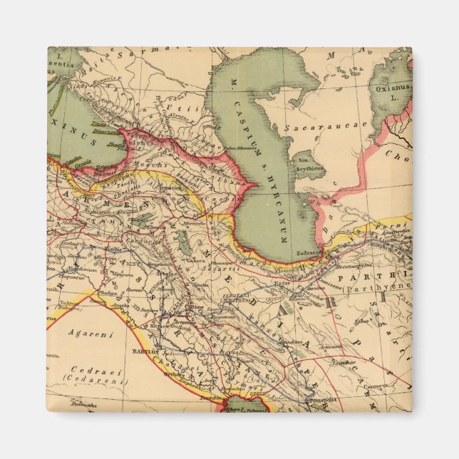 Ancient world empires of the Persians,Macedonians Magnet (Front)