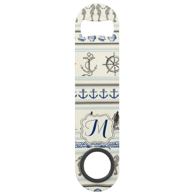 Ancre à voile Corde nautique Knot Bottle Ouvrir (Devant)