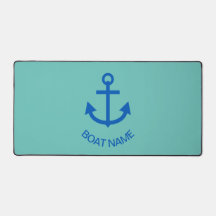 Ancre Bleu Personnalisé Votre Nom De Bateau Mint V
