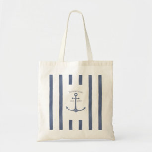 Ancre bleue marine Sac fourre-tout personnalisé