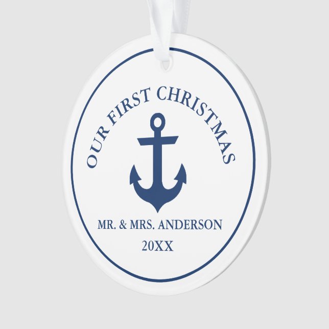 Ancre Bleue Nautique Notre premier Noël (devant)