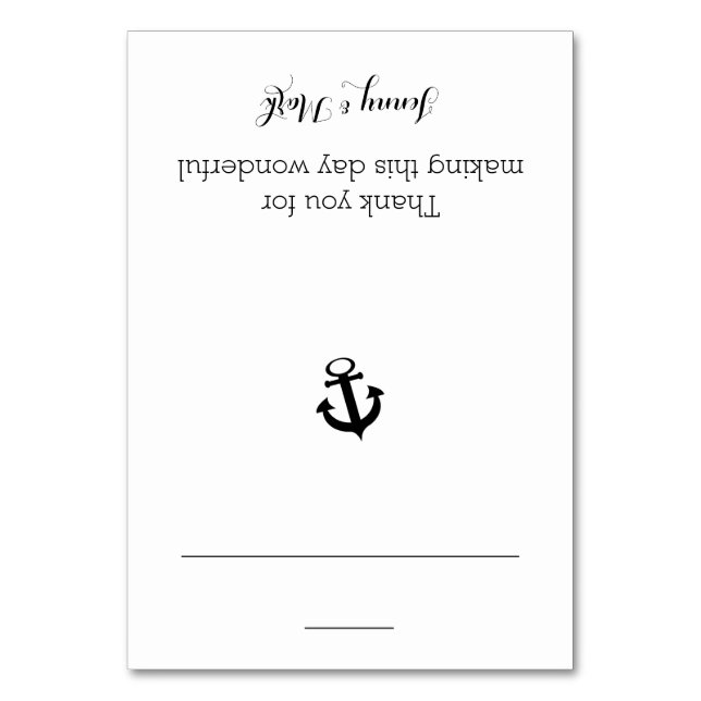 Ancre Carte de siège noir et blanc (Par défaut)