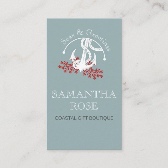 Ancre Carte de visite côtier (Devant)