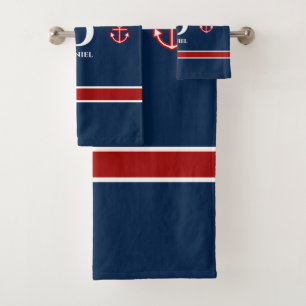 Ancre classique Bleu Bleu Bleu Rouge Nautique