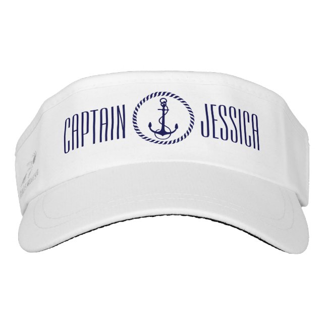 Ancre de bateau bleu marine et couronne bleue (Devant)