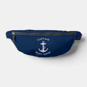 Ancre de bateau nautique et nom de capitaine perso