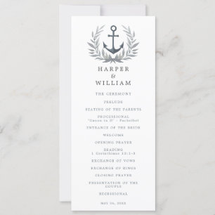 Ancre herald programme de mariage