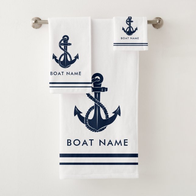 Ancre nautique Nom du bateau à voile Swag personna (En situation)