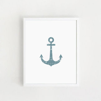 Ancre nautique, Poster d'art mural