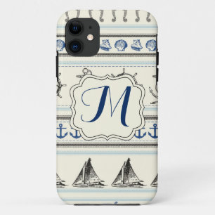 Ancre nautique Rop Monogramme IPHONE 5 Coque