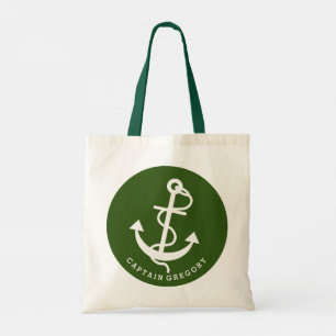 Ancre Nautique Verte Et Blanc 2 Sacs fourre-tout