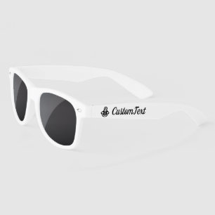 Ancre noire classique Lunettes de soleil en plasti