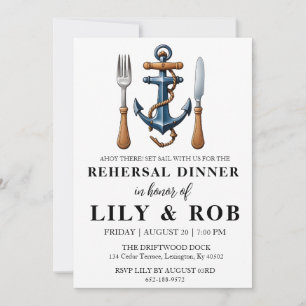Ancre répétition nautique invitations dîner
