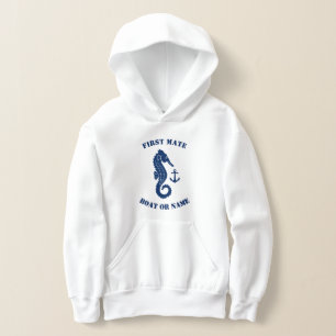 Ancre Seahorse First Mate Bateau ou nom Blanc