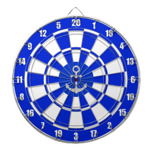 Ancre sur Cible de flechettes bleue et blanche