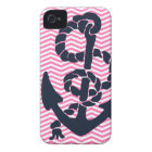Ancrez le coque iphone rose nautique 4 s de