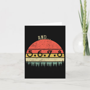 And 5678 Dance Music Teacher Line Dance Funny Danc Card