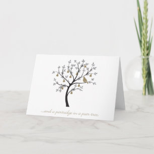 And a partridge in a pear tree holiday card