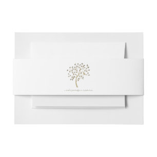 And a partridge in a pear tree invitation belly band