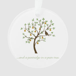 And a partridge in a pear tree ornament