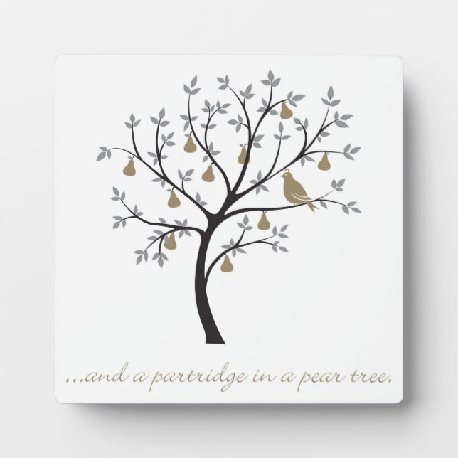 And a partridge in a pear tree plaque (Front)