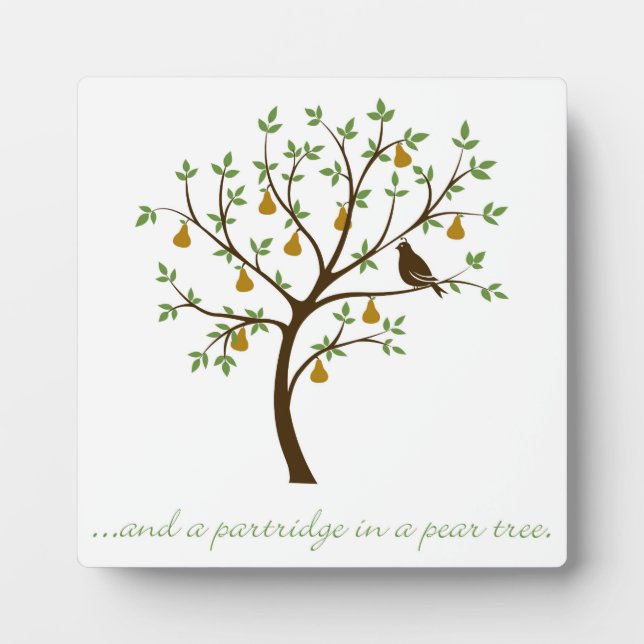 And a partridge in a pear tree plaque (Front)