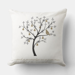 And a partridge in a pear tree throw pillow