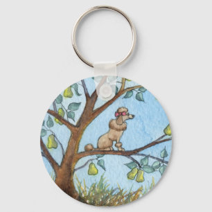 ...And a poo-oodle in a pear tree... Keychain
