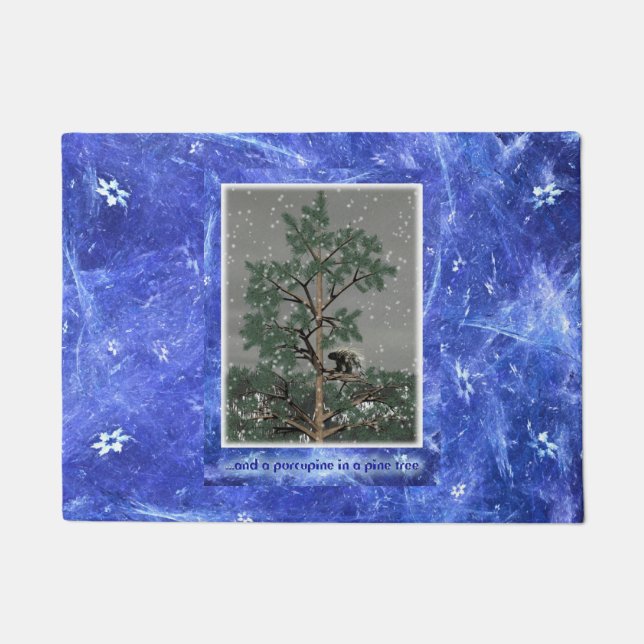 And A Porcupine In A Pine Tree Doormat (Front)