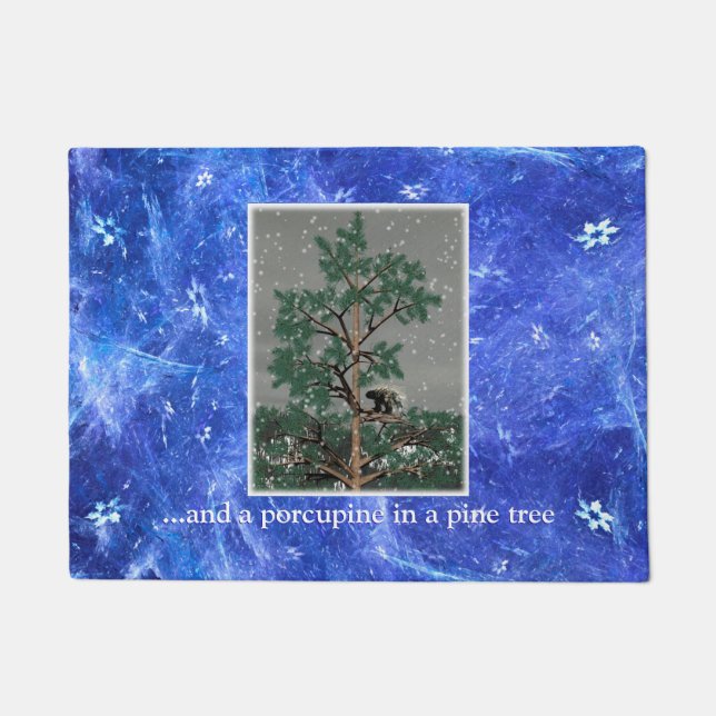 And A Porcupine In A Pine Tree Doormat (Front)