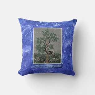 And A Porcupine In A Pine Tree Throw Pillow