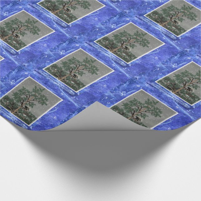 And A Porcupine In A Pine Tree Wrapping Paper (Corner)