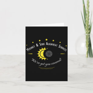 And Astronomy Science Fans Solar Eclipse Card