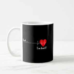 And Back Ekg Heartbeat For Cardiologist Heart Coffee Mug