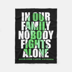 And Bile Duct Cancer Awareness Supporter Fighter Fleece Blanket
