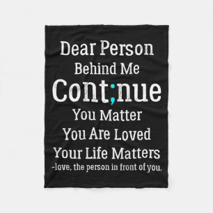 And Depression Awareness Design Fleece Blanket