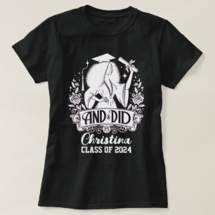 AND DID Urban Female Silhouette Trendy Graduation T-Shirt