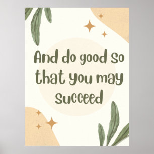 And Do Good So Minimalist Quote Poster